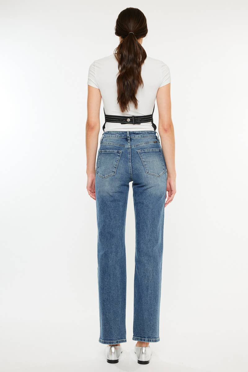KAN CAN HIGH RISE TRUE STRAIGHT JEANS