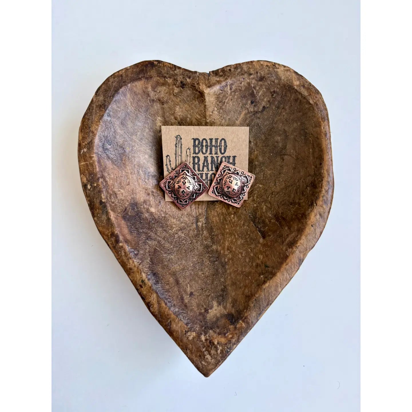 CONCHO STUD EARRINGS