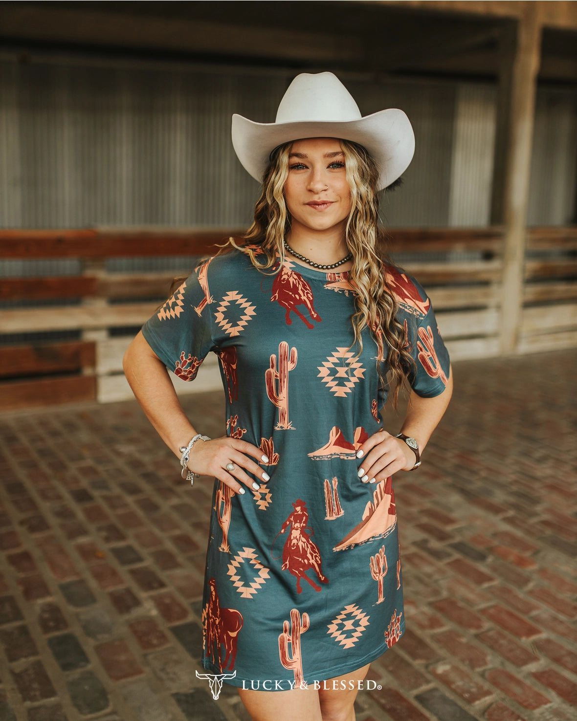 western boutique dresses AZTEC WESTERN DRESS SMALL