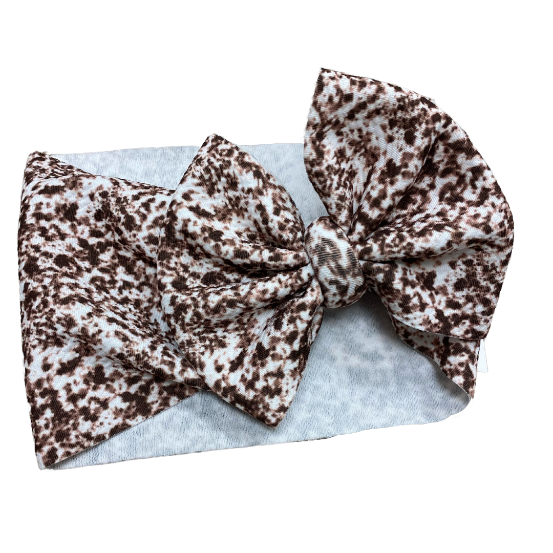 COW PRINT HEADWRAPS