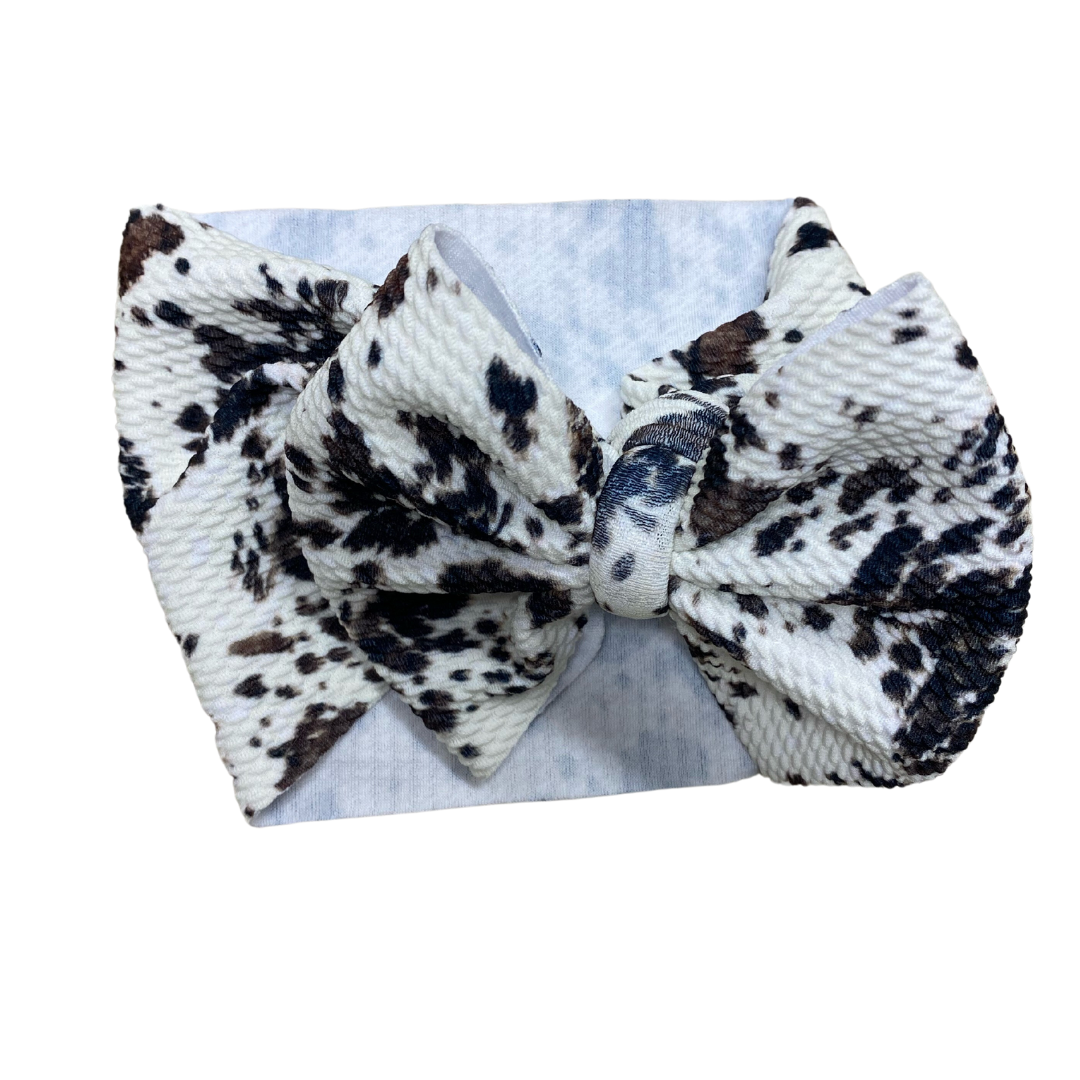 COW PRINT HEADWRAPS