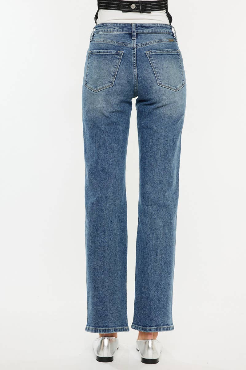 KAN CAN HIGH RISE TRUE STRAIGHT JEANS