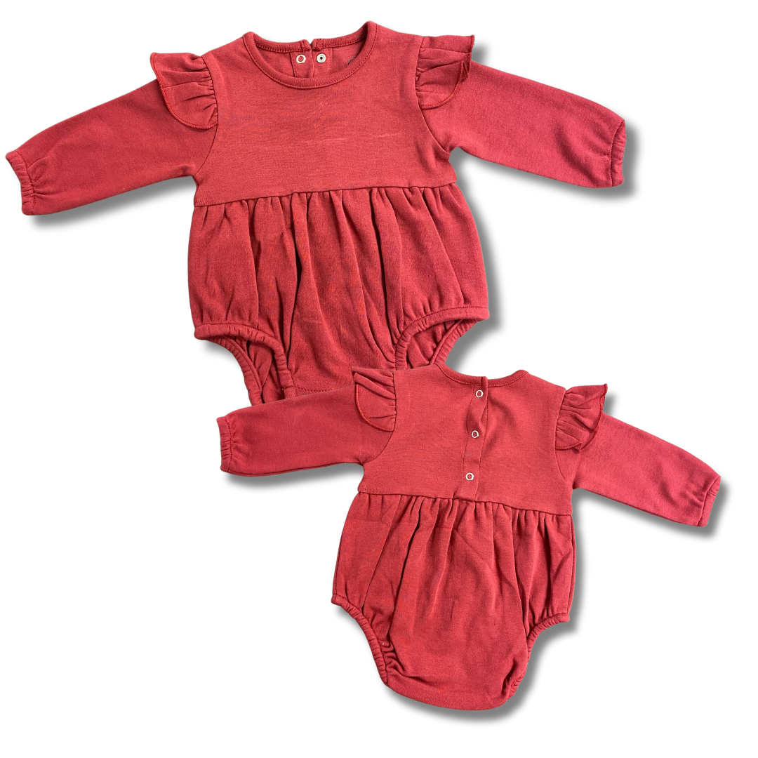 INFANT RUFFLE ONESIE