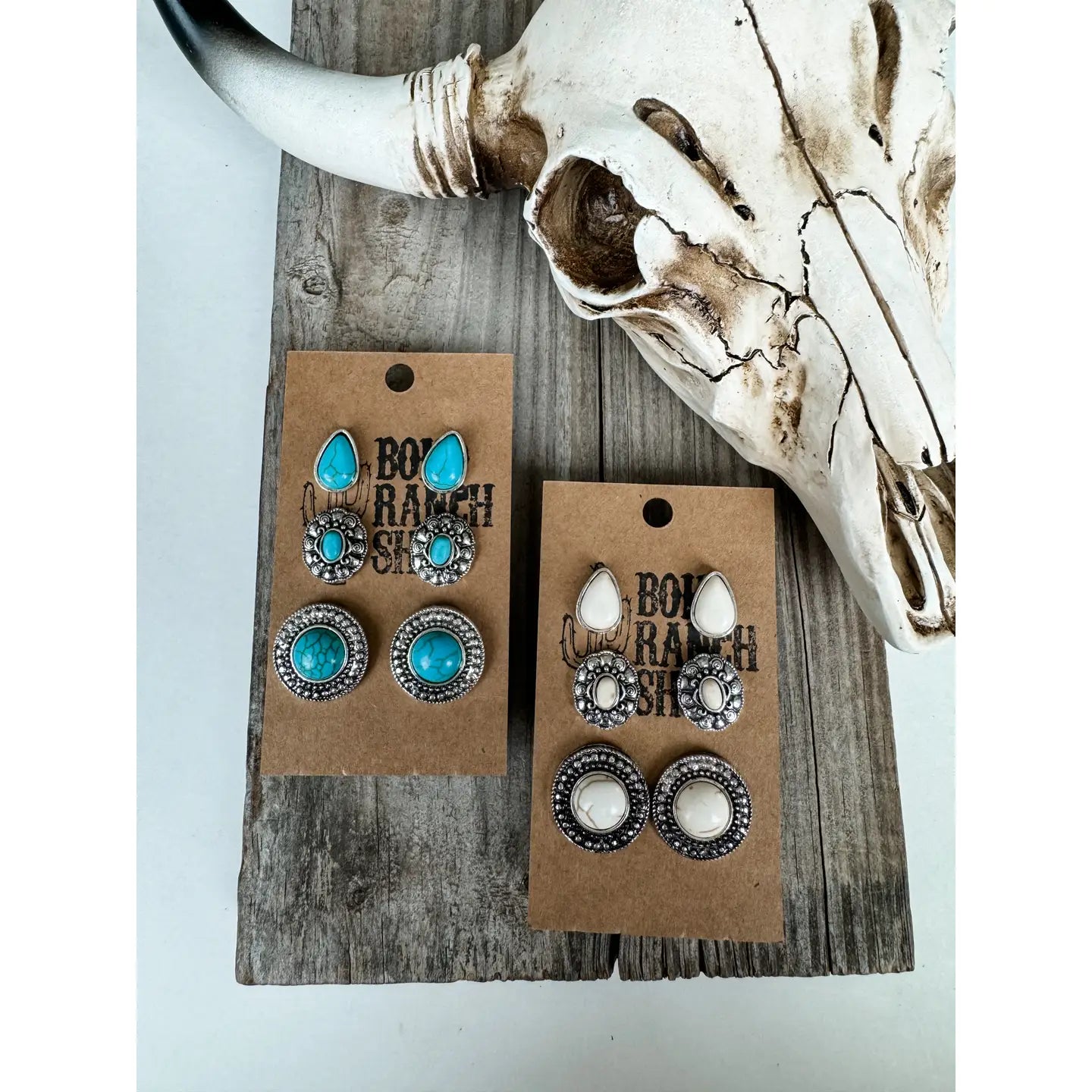 3 PAIR EARRING STUDS
