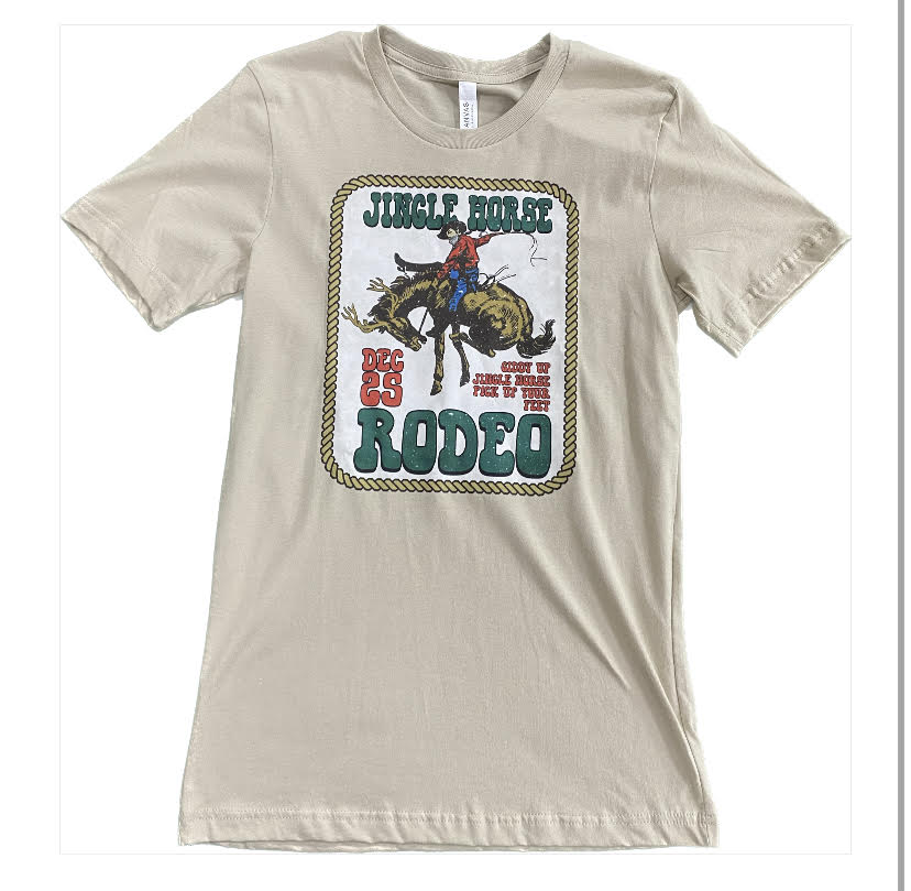 WOMENS JINGLE HORSE RODEO TEE