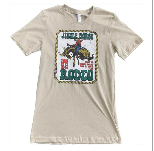 WOMENS JINGLE HORSE RODEO TEE