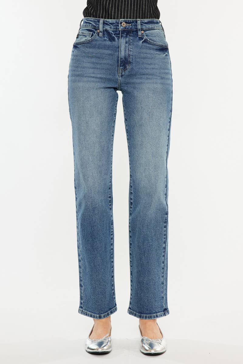 KAN CAN HIGH RISE TRUE STRAIGHT JEANS