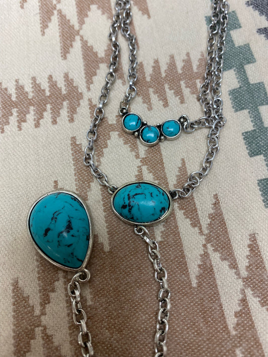 LAYERED TURQUOISE NECKLACE